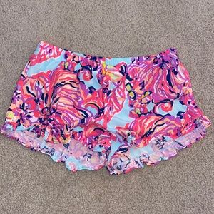 Lily Pulitzer Summer Print Shorts Size Small Pink